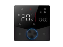 Termostato Inteligente Wifi Tuya Con Control Por Voz Programable Semanalmente Y Luz De Calefacción Ajustable.