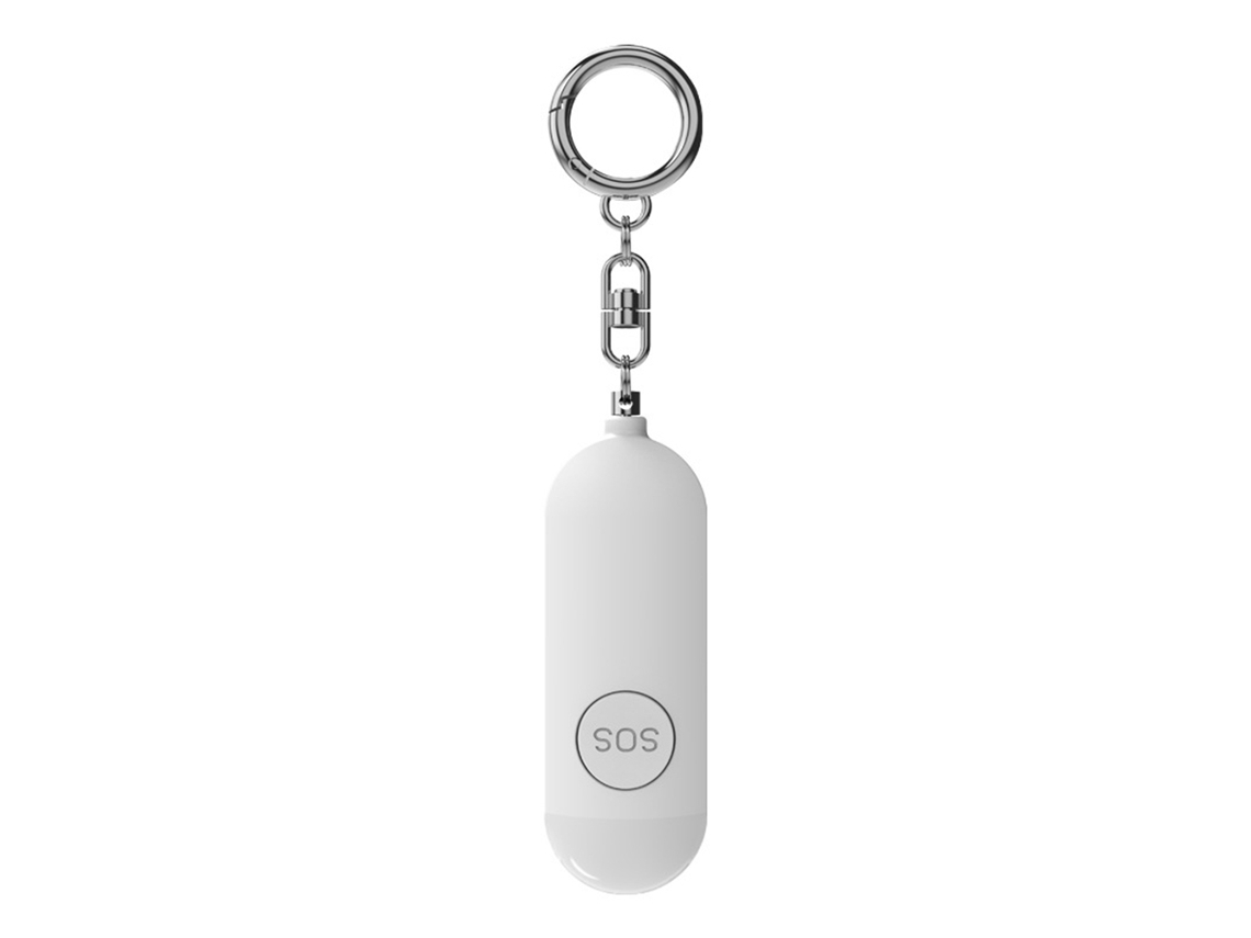 Sirena personal de emergencia, sirena fuerte con luz estroboscópica para una respuesta rápida, dispositivo de autodefensa con batería recargable, perfecto para