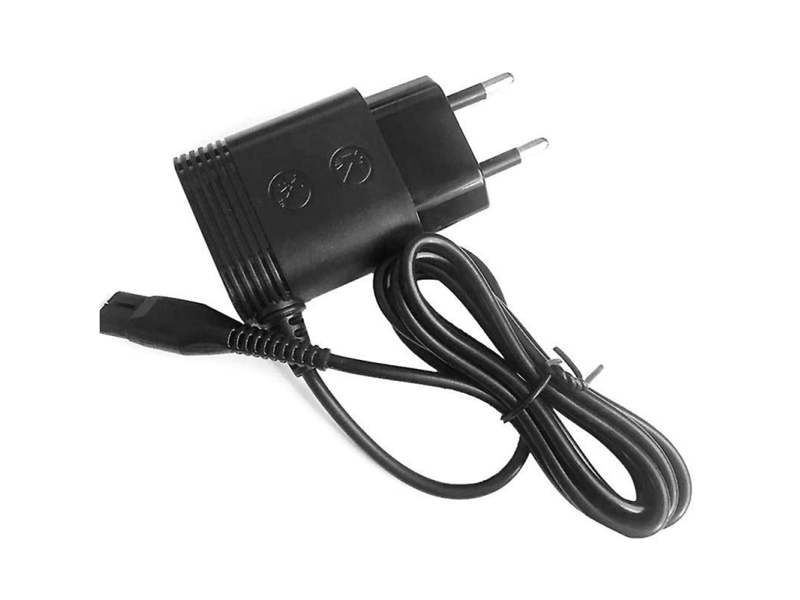 Adaptador De Cargador A00390 Con Enchufe Europeo Para Afeitadoras Rq312, Rq311, S510, S511 Y S300 - Negro