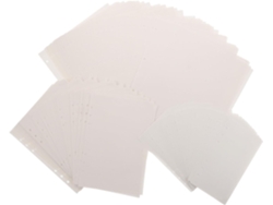 Recambio De Hojas Sueltas En Blanco Con 6 Agujeros Para Carpetas, Paquete De 3 Cuadernos, Páginas A4, A5 Y A6.
