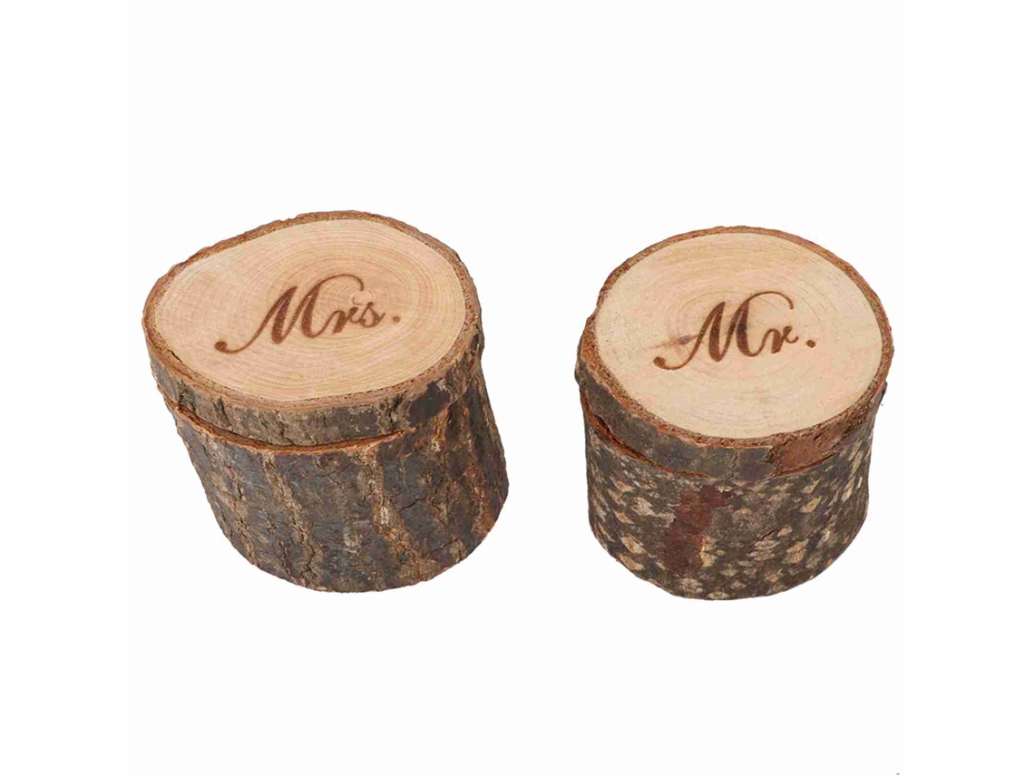 Caja para anillos de boda estilo retro, 2 piezas 01