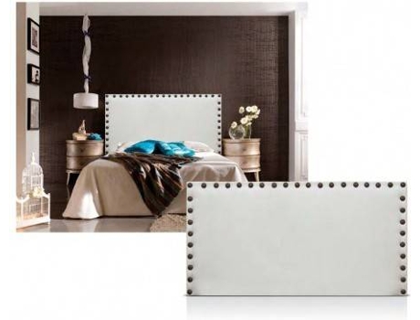 Cabecero DECORQUALITY Bruselas (Blanco - Polipiel - 105 x 70 cm)