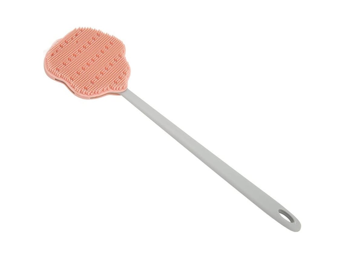 Cepillo De Baño De Silicona Con Mango Largo, Cerdas Suaves, Cepillo Para La Espalda Para El Baño.