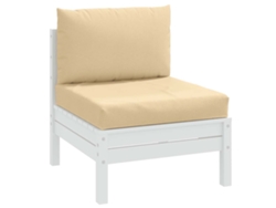 Cojines de palé (2 unidades), tela mixta beige, Dkd Home Decor
