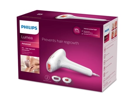 Depiladora Eléctrica de Luz Pulsada PHILIPS Lumea Advanced SC1997/00 (Blanco - Oro - Blanco/Dorado)