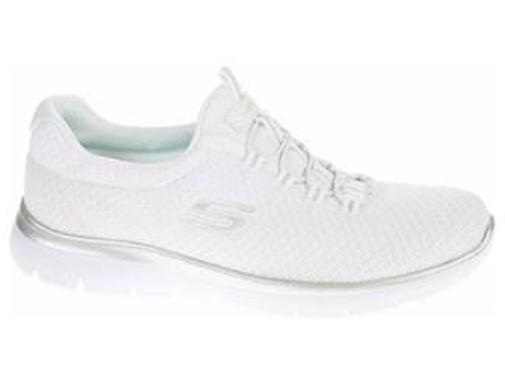 Zapatillas Deportivas SKECHERS Summits Mujer (Blanco - Material Sintético - 39)