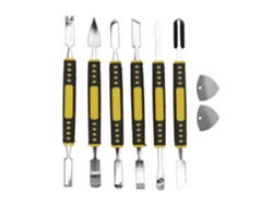 Juego De 6 Herramientas De Apertura Tipo Espátula Con Mango De Abs Y Barra De Acero Aleado Para Mantenimiento Electrónico.