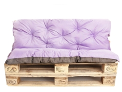 Set Cojines de palet Asiento 120 x 60 y Respaldo 120 x 60cm Morado claro cojines de sofá - cojín para palet de interior - exterior SETGARDEN