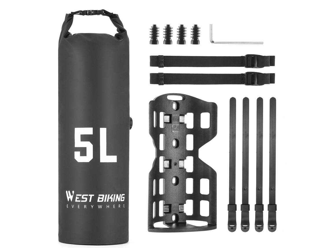 Bolsa Impermeable Para Bicicleta De 5 Litros, Soporte Para Horquilla Delantera Para Patinetes Eléctricos, Accesorios De Ciclismo.
