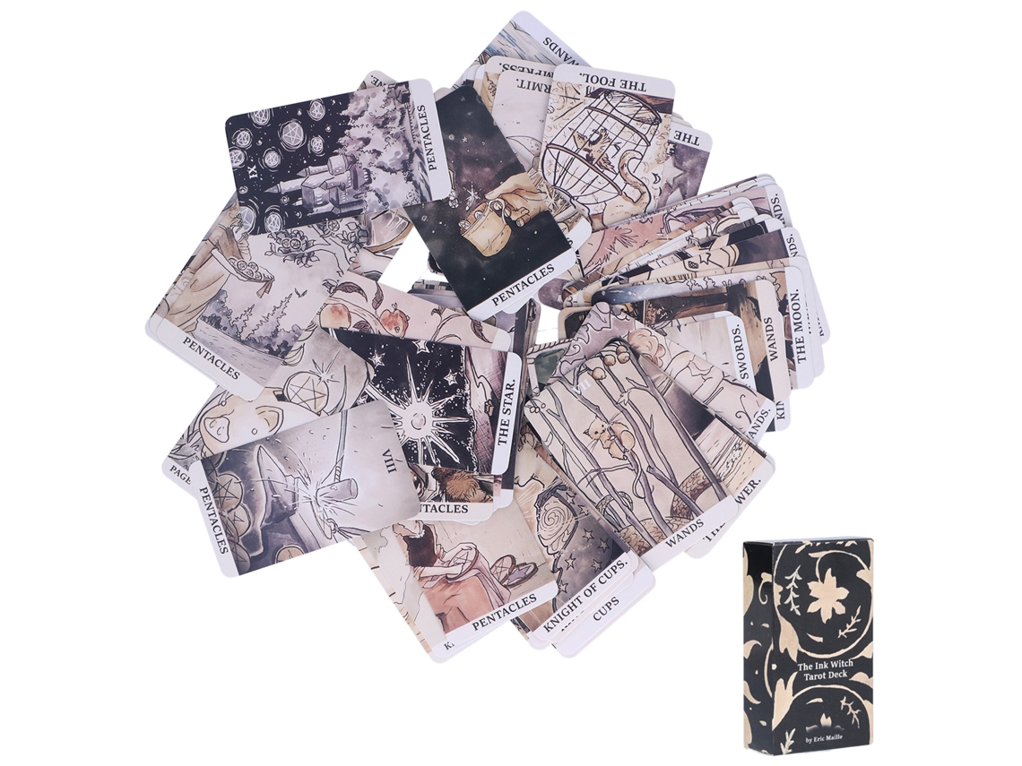 Cartas De Tarot De Papel Laminado Para Principiantes, Juego De Mesa De Adivinación, Juguete Interactivo