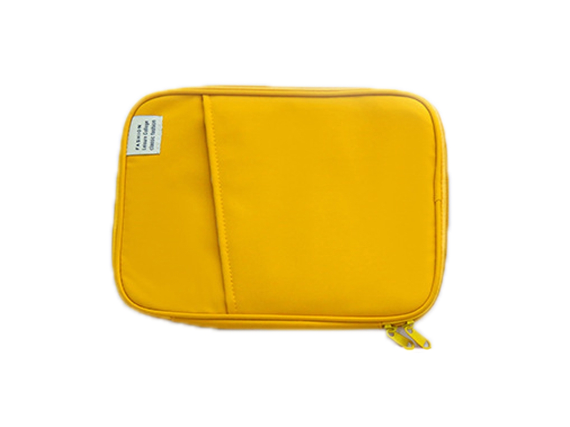 Bolsa De Almacenamiento Para Tableta Portátil De Metal Con Cremalleras Dobles De Algodón Fashion 11 Pulgadas