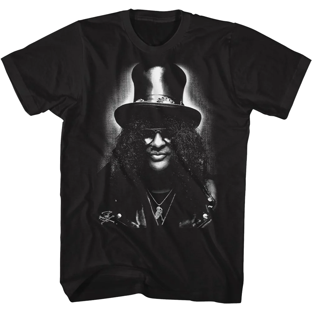 Slash Guns N' Roses Portrait T-shirt Unisex Rockinstone Size:l