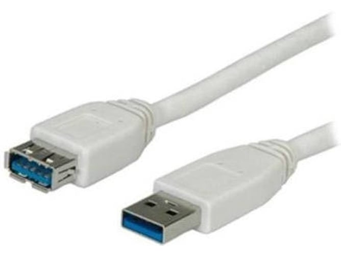 Cable USB NILOX USB A/USB A 0.8 m Macho/Hembra Blanco