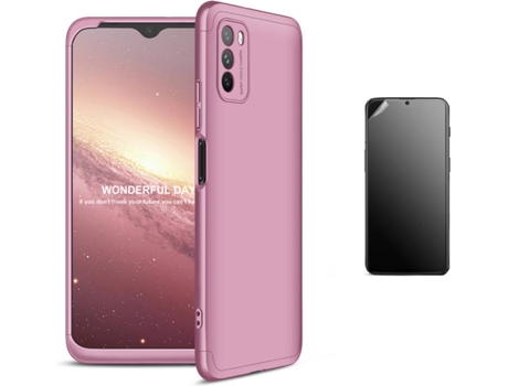 Kit Carcasa y Protector Xiaomi Redmi 9T Ultimatte Slim Armor 360º Rosa
