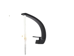 Grifo monomando para fregadero de cocina, de latón, negro, G3/8 OEM