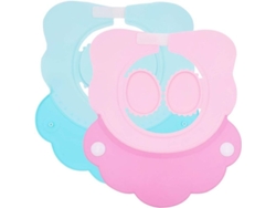 Protector De Baño Ajustable Para Bebés Con Visera Rosa Para Lavar El Cabello, Apto Para Niños Y Adultos.