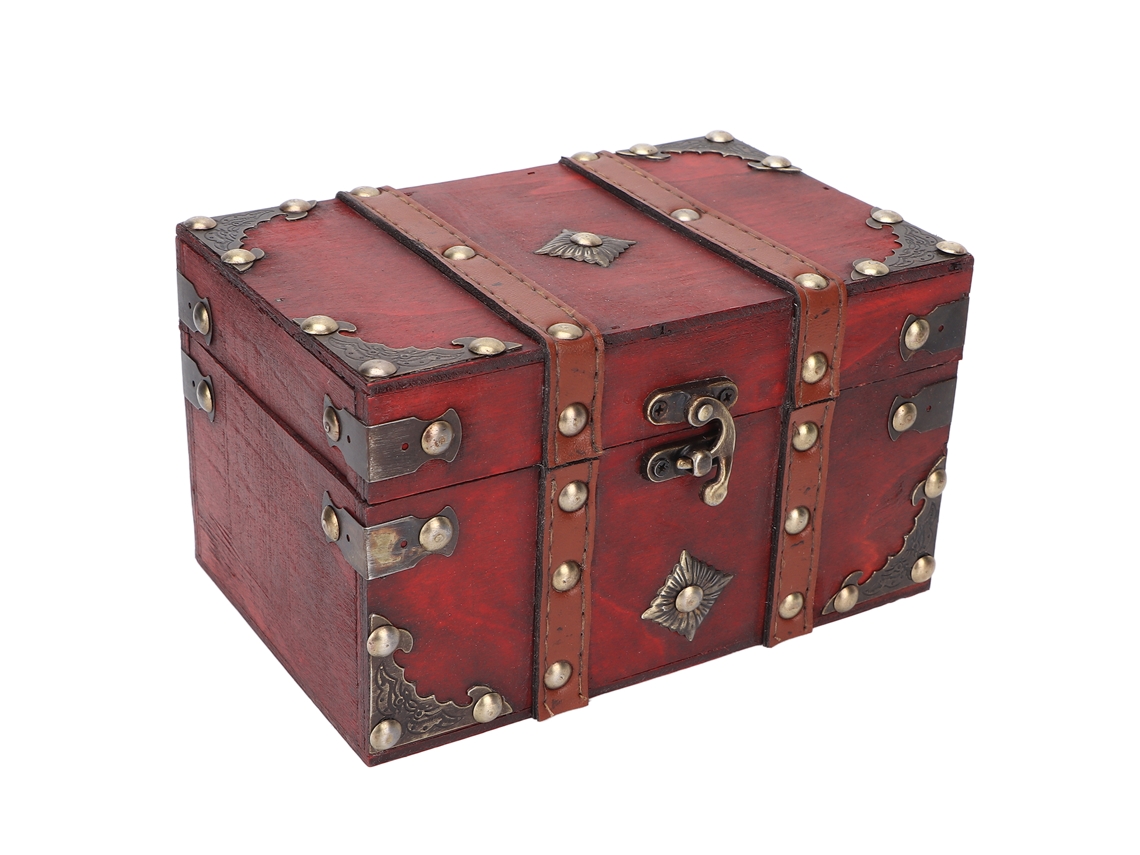Caja De Almacenamiento De Madera Vintage Retro Para Hogar Y Salón