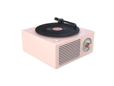 Reproductor de discos de vinilo Altavoz Bluetooth Subwoofer inalámbrico Altavoz de escritorio para el hogar