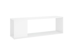 Mueble de TV de madera blanca brillante Productos MAISON EXCLUSIVE (100x24x32 cm)