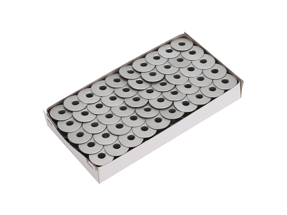 100 bobinas metálicas para coser y reemplazar en máquinas de bordar para automóviles.