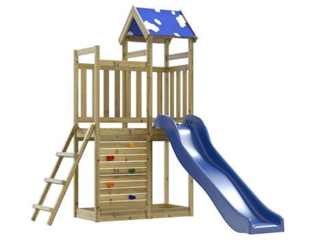 Parque Infantil De Exterior VIDAXL Marrón Madera