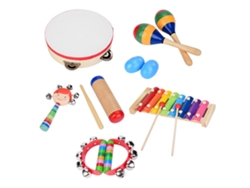 Jinwei-instrumentos Musicales Para Niños 13 Piezas De Madera Instrumentos De Percusión Juguetes Educativos Preescolares