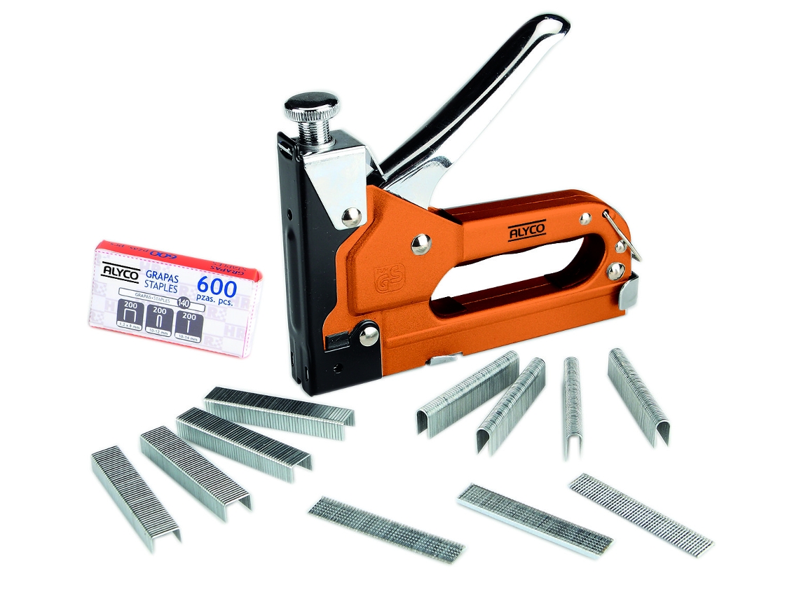 Grapadora 3 en 1 + 600 Grapas ALYCO