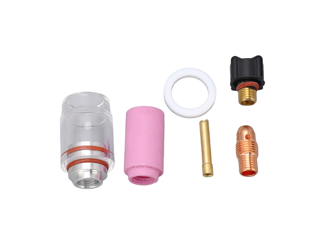 Conjunto De Pontas De Vidro Para Eletrodos De 2,4 Mm, Substituto Para Soplete Tig Wp 9 20, 6 Peças