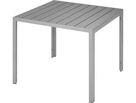 Mesas de jardín TECTAKE Maren (Plateado - Aluminio - 90x90x74.5 cm)