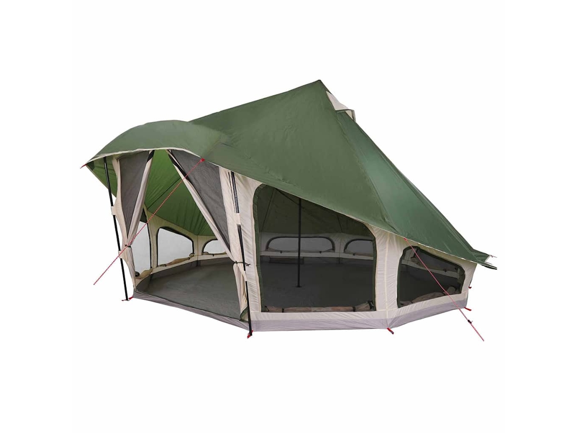 Tienda tipi familiar con techo verde 508 x 470 x 300 cm