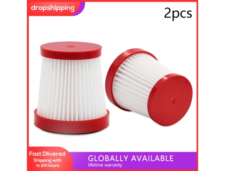 Paquete de 2 filtros para Xiaomi Deerma Vc01, accesorios para aspiradoras de mano, Kit de repuesto para aspiradora, 57x45x62Mm