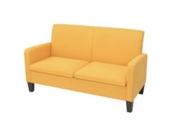 Sofá LOVELY HOME Relax de 2 Plazas Amarillo (135 x 65 x 76 cm)