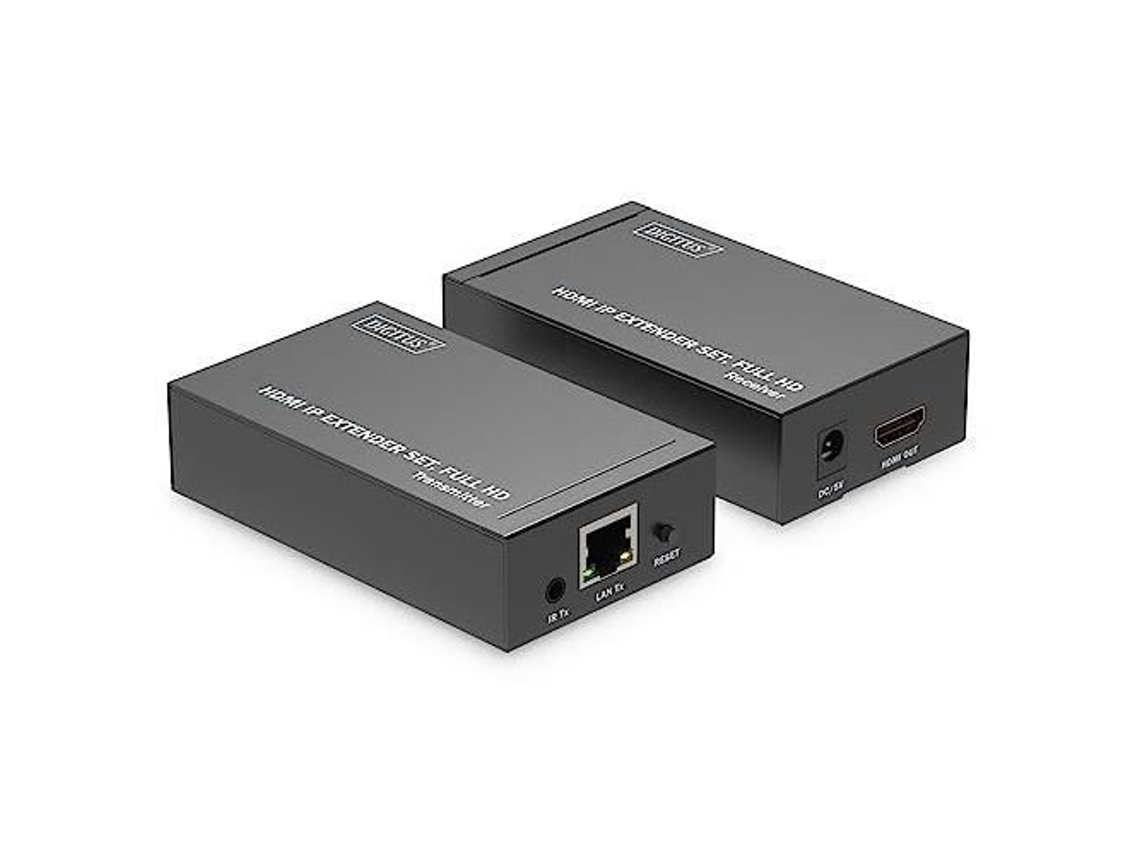 DIGITUS Kit De Extensión De Vídeo Hdmi Ip 120M Full Hd 1080P Ds-55517