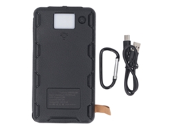 Cargador Solar Portátil Power Bank De 10000 Mah Usb C Pd Con 2 Paneles Solares Y Linterna Para Acampar.