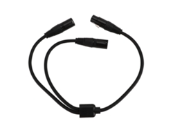 Cable Divisor Xlr Hembra En Y A Dos Conectores Macho De 3 Pines De 0,5 M Para Micrófono, Amplificador Y Mezclador.