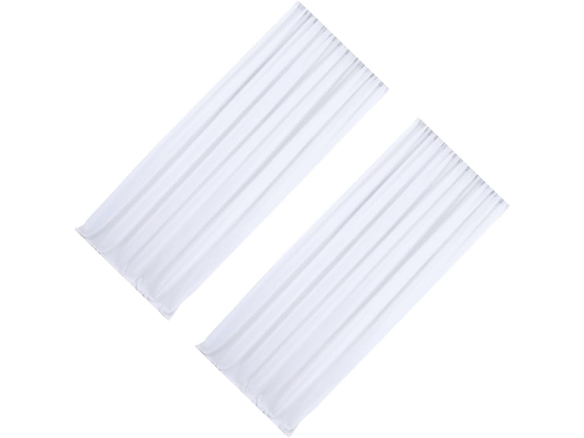 2 Piezas De Telón De Fondo De Gasa Blanca De 15x3 M Para Decoración De Bodas, Fiestas Y Cumpleaños.