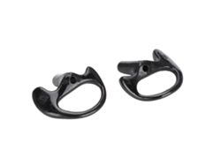 Moldes de silicona negra suave para oídos 2026dn para kit de audio con tubo en espiral (grande)