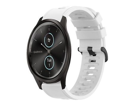 Correa Smartwatch Para Garmin Garminmove Style 20Mm Blanca VENISYMLIS