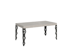 Mesa extensible Karamay Premium Cashmere 140/400x90 cm con patas antracita Itamoby
