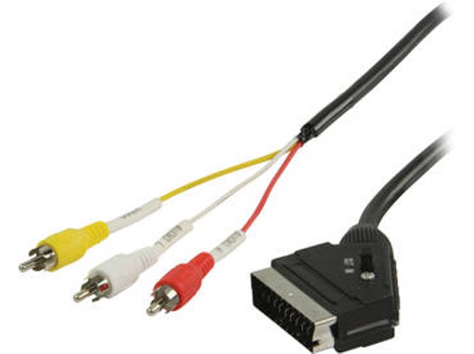 Adaptador de cable de vídeo VALUELINE SCART/3x RCA, 1m