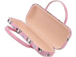 Estuche Gafas Plegable Cómodo Niños Niñas Sintética Práctico Duradero Bonito Diseño Dibujos Animados Piel Rosa