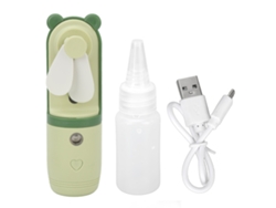 Ventilador Neblina De Carga Usb De 3 Niveles Portátil Con Sprayer Y Batería De Litio Segura