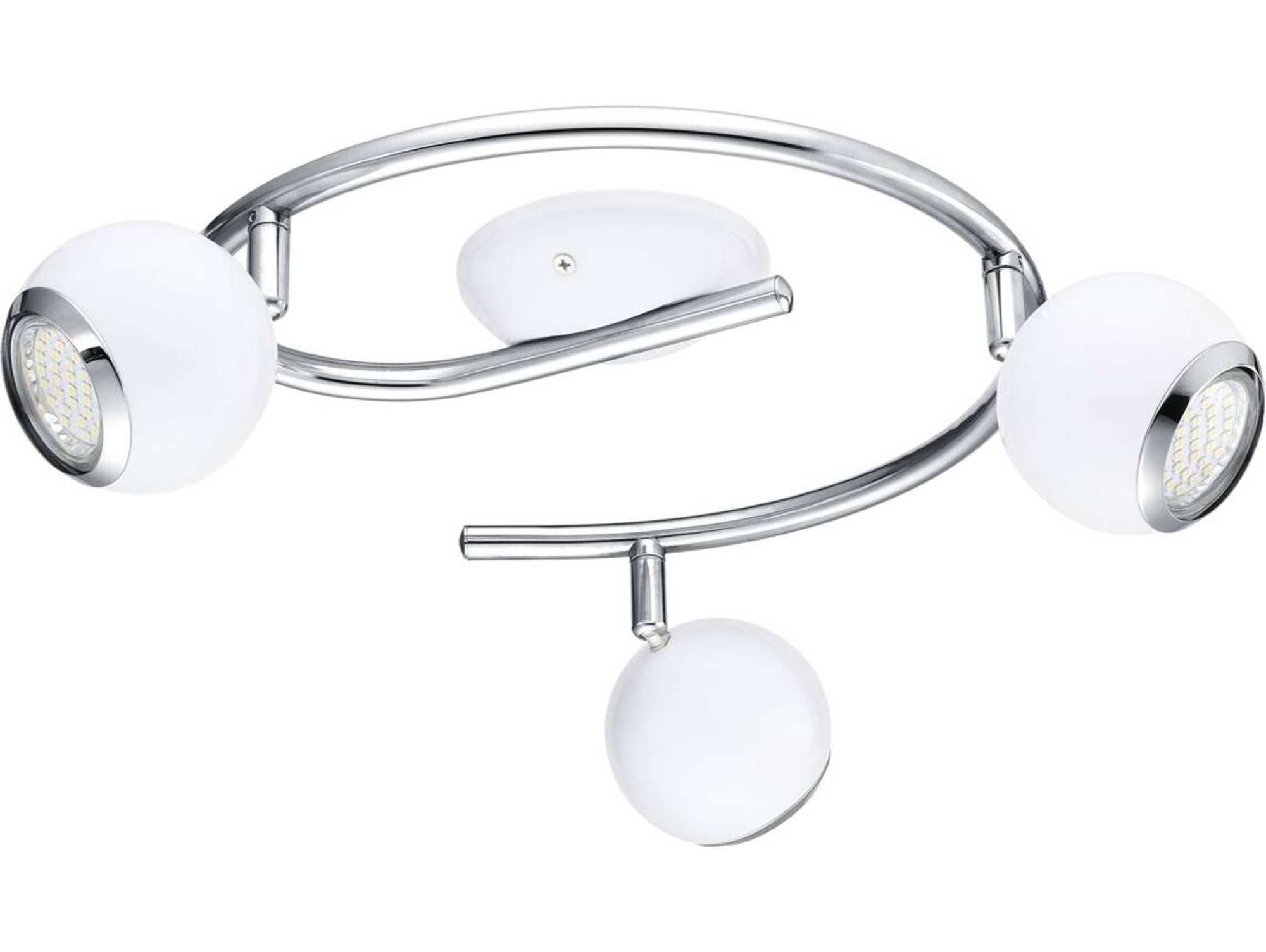 CAND. TETO LED EGLO 3GU10 BIMEDA CROM/BR