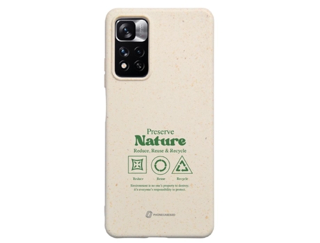 Funda Móvil Note Global Oficial Compostable Base para Xiaomi Redmi Note 11 Pro Global 5G PHONECASES3D Blanco