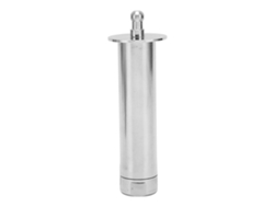 Boquilla de fuente con rosca hembra G3/4 de acero inoxidable con cabezal de mariposa plateado