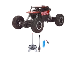 Carro De Controle Remoto Off Road 1:18 2.4g Rodas Grandes Derrapagem Escalada Vermelho