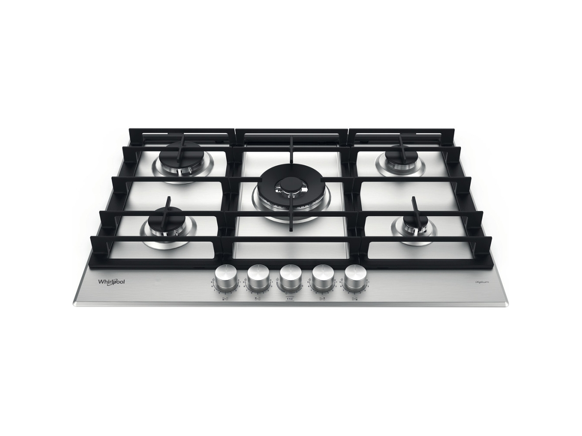 Estufa De Gas 73Cm 5 Quemadores Acero Inoxidable Gmwl758Ixlfr WHIRLPOOL