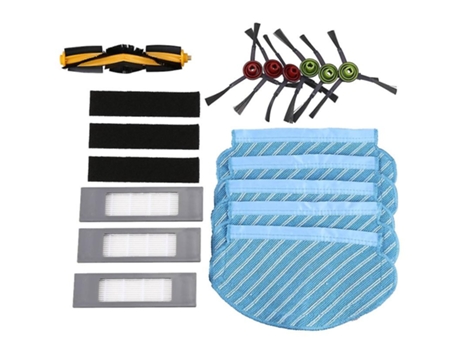 Conjunto de pano de esfregão com escova de filtro para ecovacs deebot ozmo 920 950 peças
