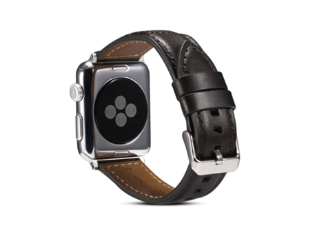 Correa para Smartwatch de cuero genuino con cera de aceite para Apple Watch Ultra 49 mm y Watch Ultra 2 49 mm / Series 9, 8 y 7 45 mm / SE 3 y SE 2...