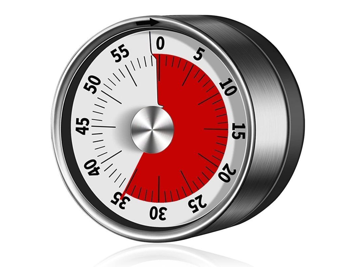 2026-temporizador Mecánico Magnético 60 Minutos Para Cocina, Gimnasio Y Estudio